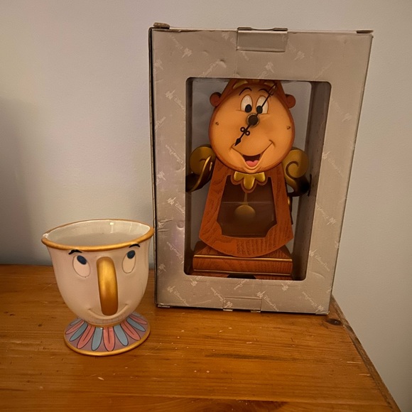 Disney Other - Beauty and the beast chip mug and Clogswoth